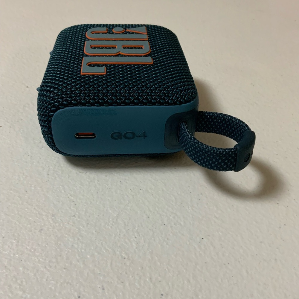 JBL Go 4 Portable Bluetooth Speaker - Teal with Orange Logo
